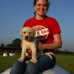 Dandelion and Puppy Raiser Kylie.